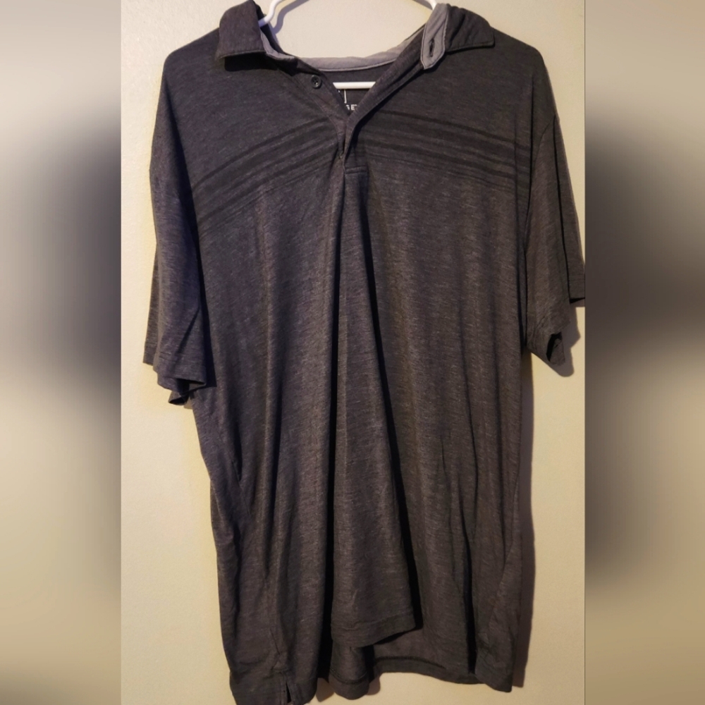 Mens grey polo shirt